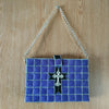 Handmade Bible / Book Bag / Shoulder Bag, Customizable and Elegant, Woven on Plastic Canvas - For Display or Occasional Use