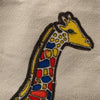 New Hand Painted Canvas Tote Bag ... Colourful Giraffe