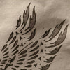 New Hand Painted Canvas Tote Bag ... Grey Eagle Stenciled Design