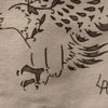 New Hand Painted Canvas Tote Bag ... Grey Eagle Stenciled Design