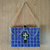 Handmade Bible / Book Bag / Shoulder Bag, Customizable and Elegant, Woven on Plastic Canvas  - For Display or Occasional Use