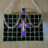 Handmade Bible / Book Bag / Shoulder Bag, Customizable and Elegant, Woven on Plastic Canvas  - For Display or Occasional Use