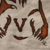 New Hand Painted Canvas Tote Bag ... Brown Bear