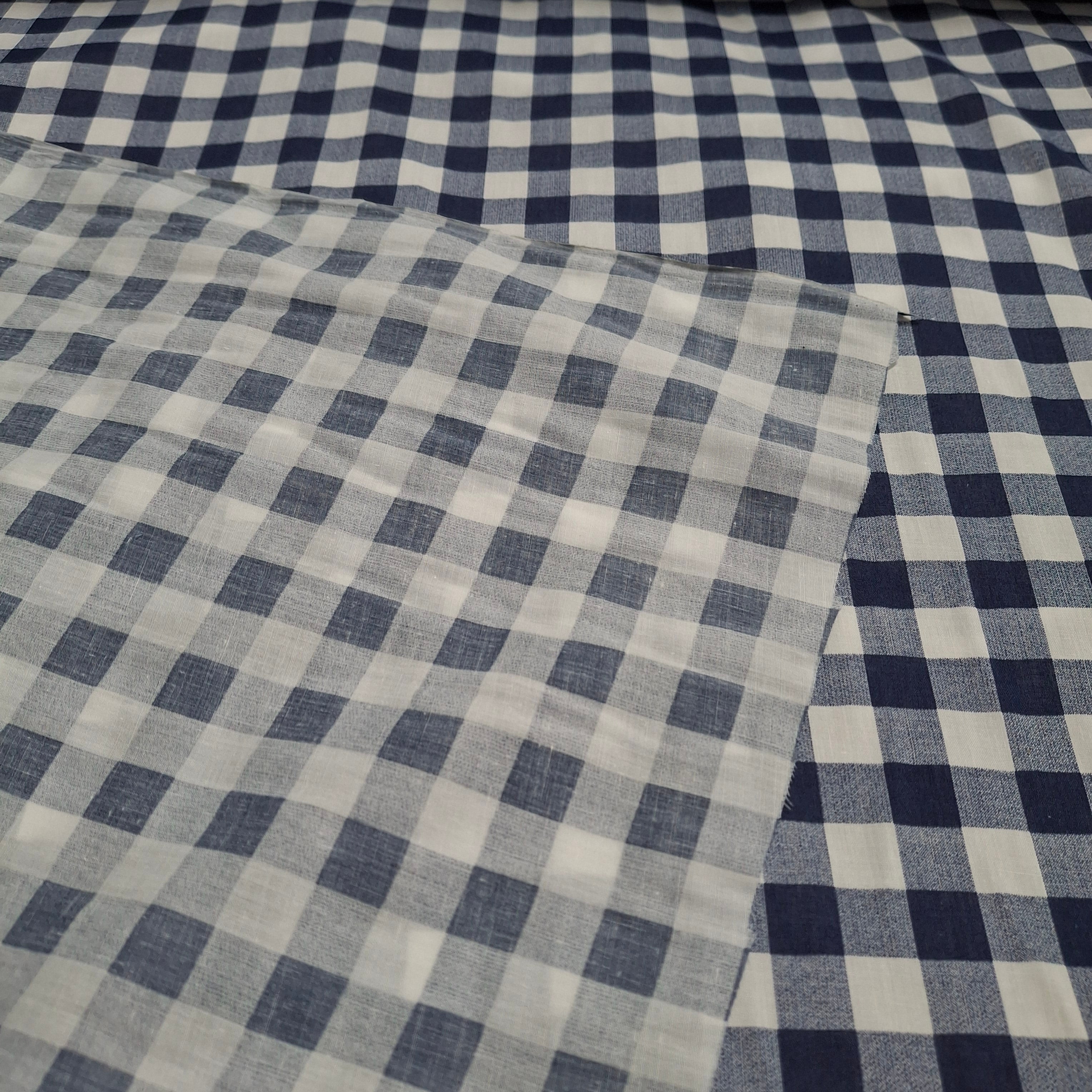 NEW Blue and White Polycotton Checked Fabric 145 cm wide

NEW cut from unused surplus roll 

Very lightweight curtain fabric weighs approx 48 grams per metre 

RRP £8.99 metre 

Selling at £3.5 metre 

Ideal for many sewing projects including curtains and