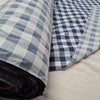 NEW Blue and White Polycotton Checked Fabric 145 cm wide

NEW cut from unused surplus roll 

Very lightweight curtain fabric weighs approx 48 grams per metre 

RRP £8.99 metre 

Selling at £3.5 metre 

Ideal for many sewing projects including curtains and